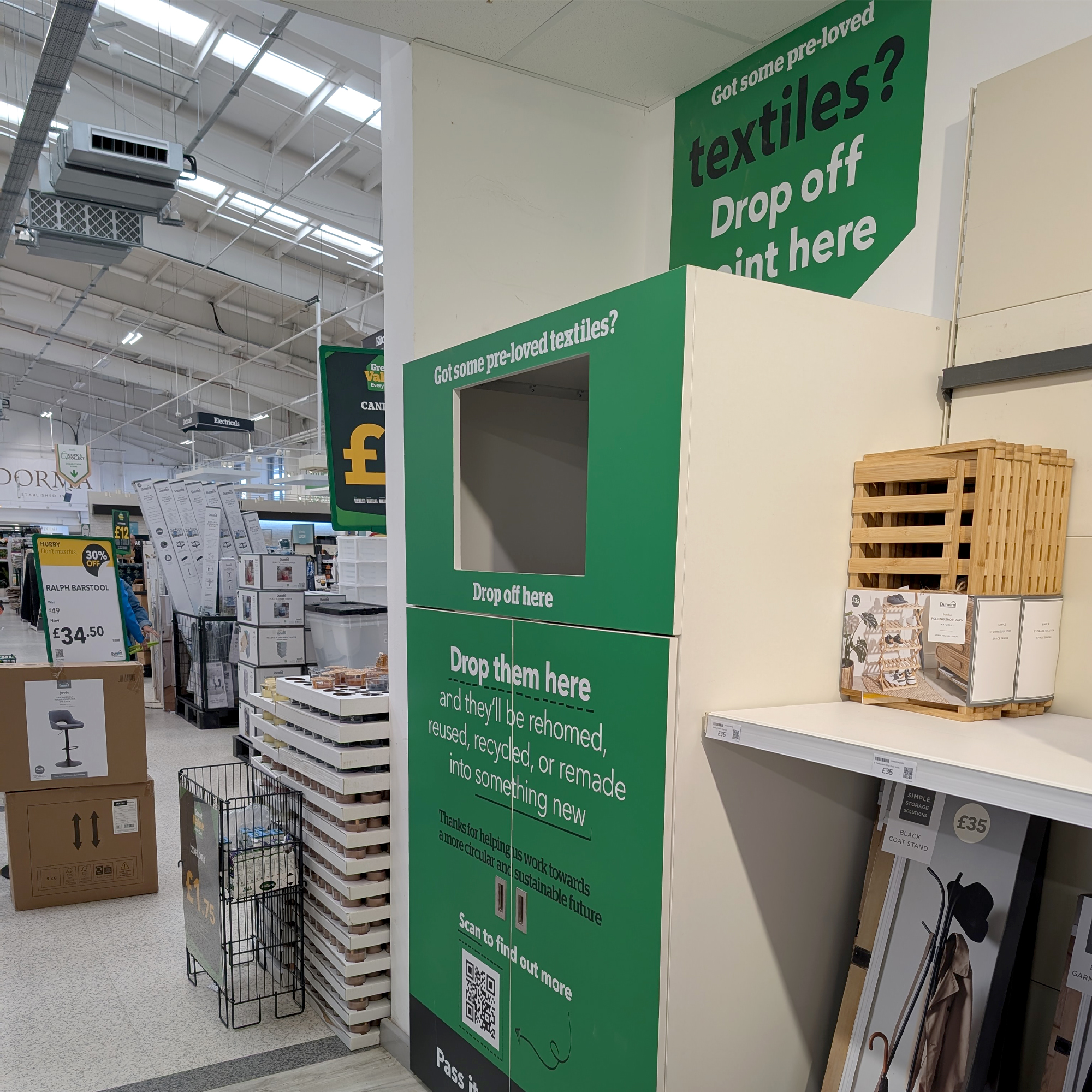 Testing Dunelm's Textile Takeback scheme