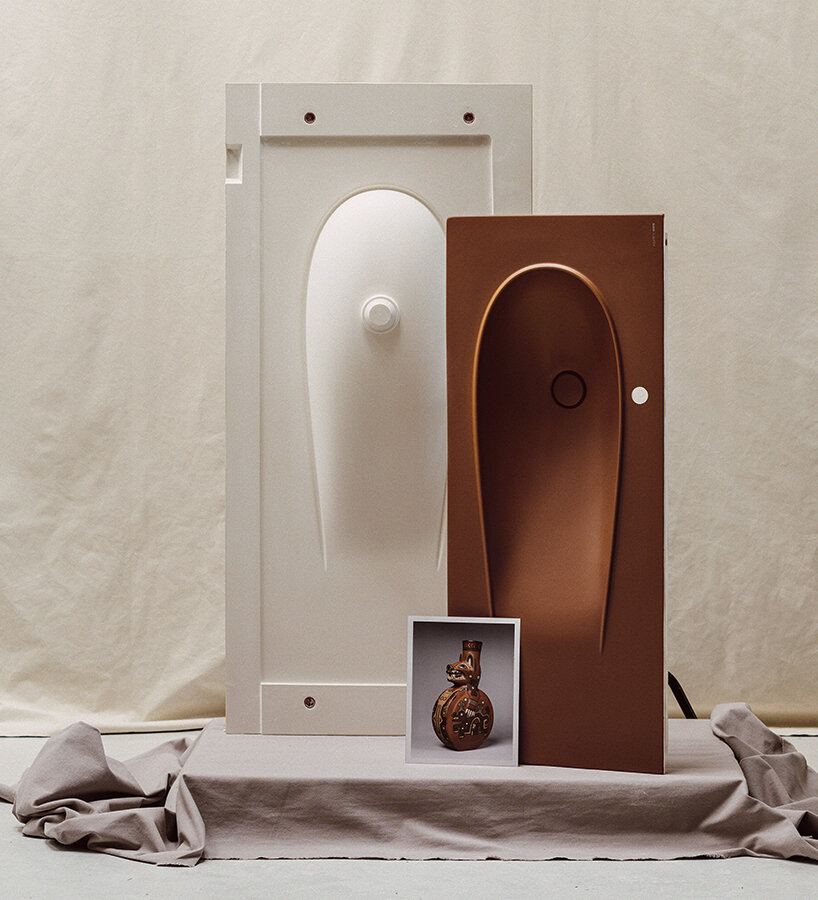 mocha mousse, pantone color of the year 2025, matches LAUFEN bathroom design