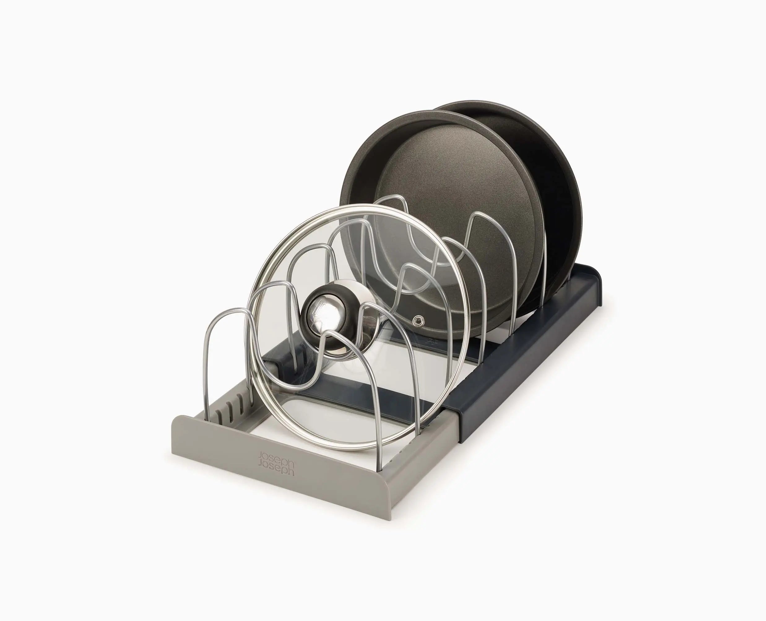 Drawerstore&trade; Grey Expanding Cookware Organiser