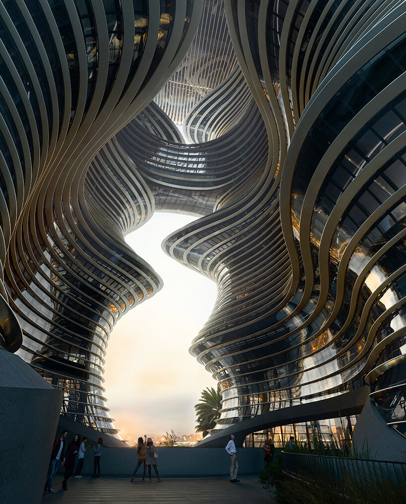 canyon-like yidan center by zaha hadid architects tops out in shenzhen's cultural quarter