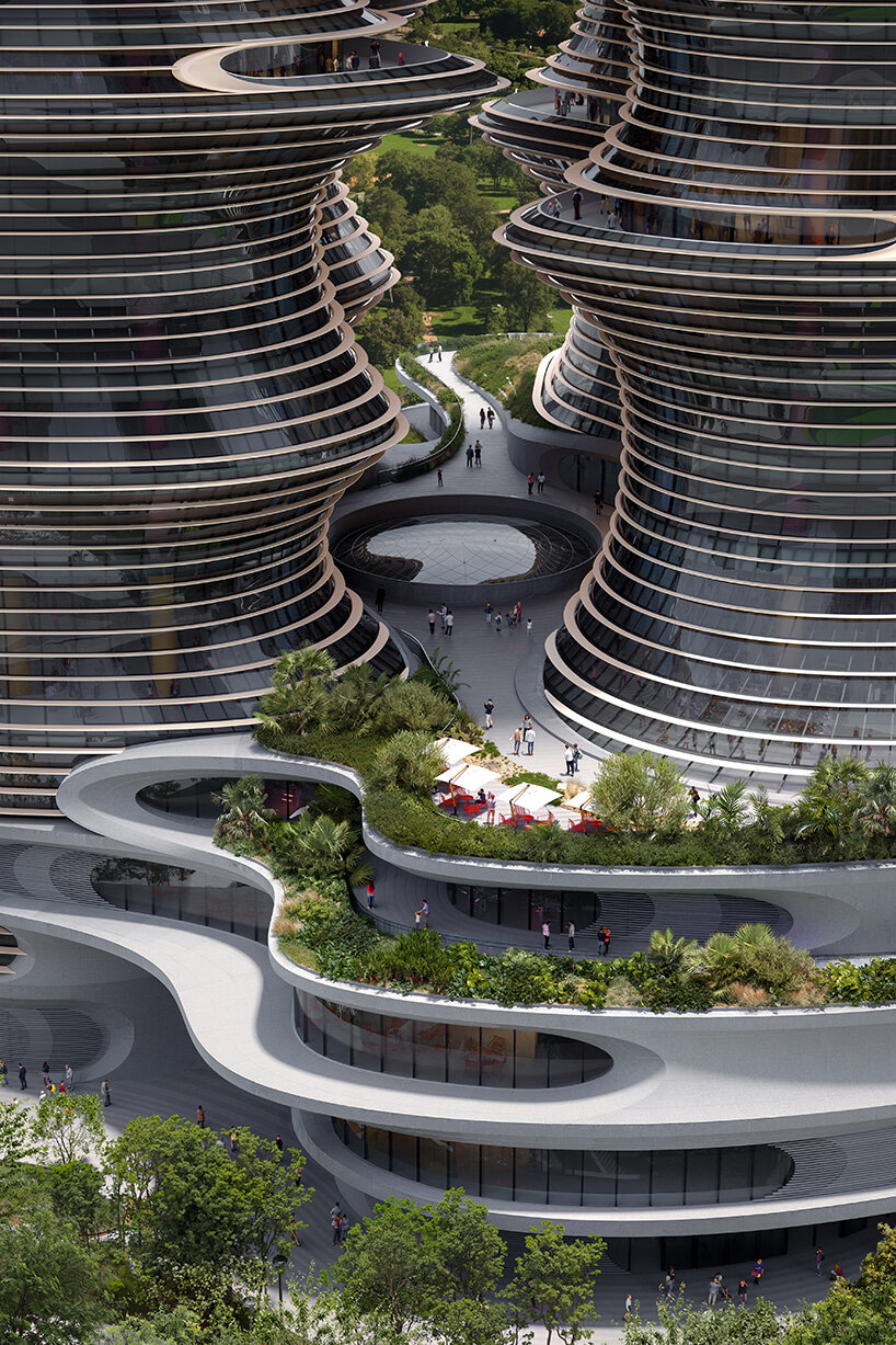 canyon-like yidan center by zaha hadid architects tops out in shenzhen's cultural quarter